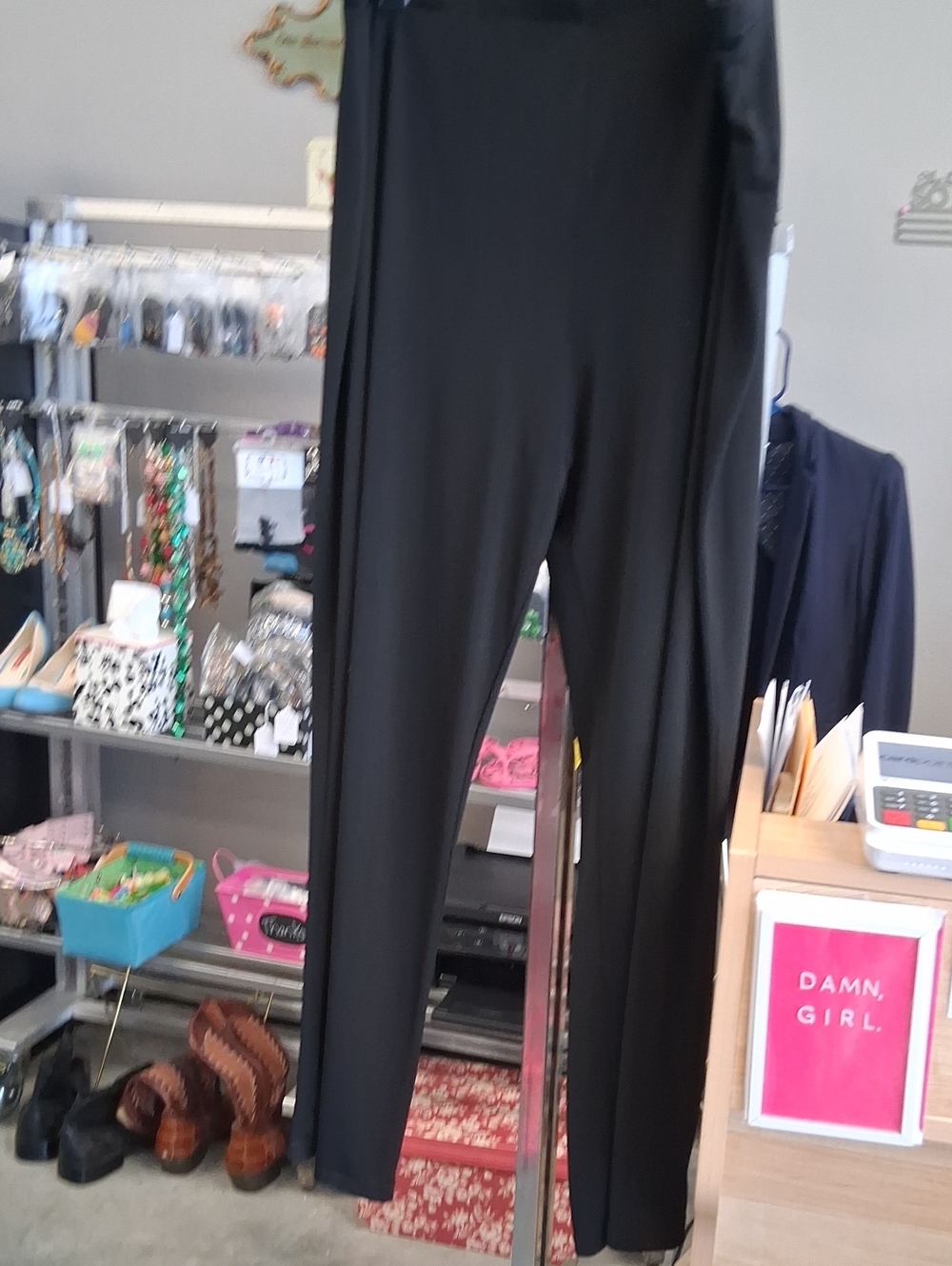 George Black Stretch Ponte Leggings